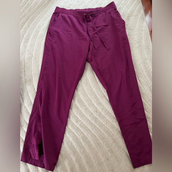 Burgundy Relaxed Fit Scrub Pants - Picture 1 of 1